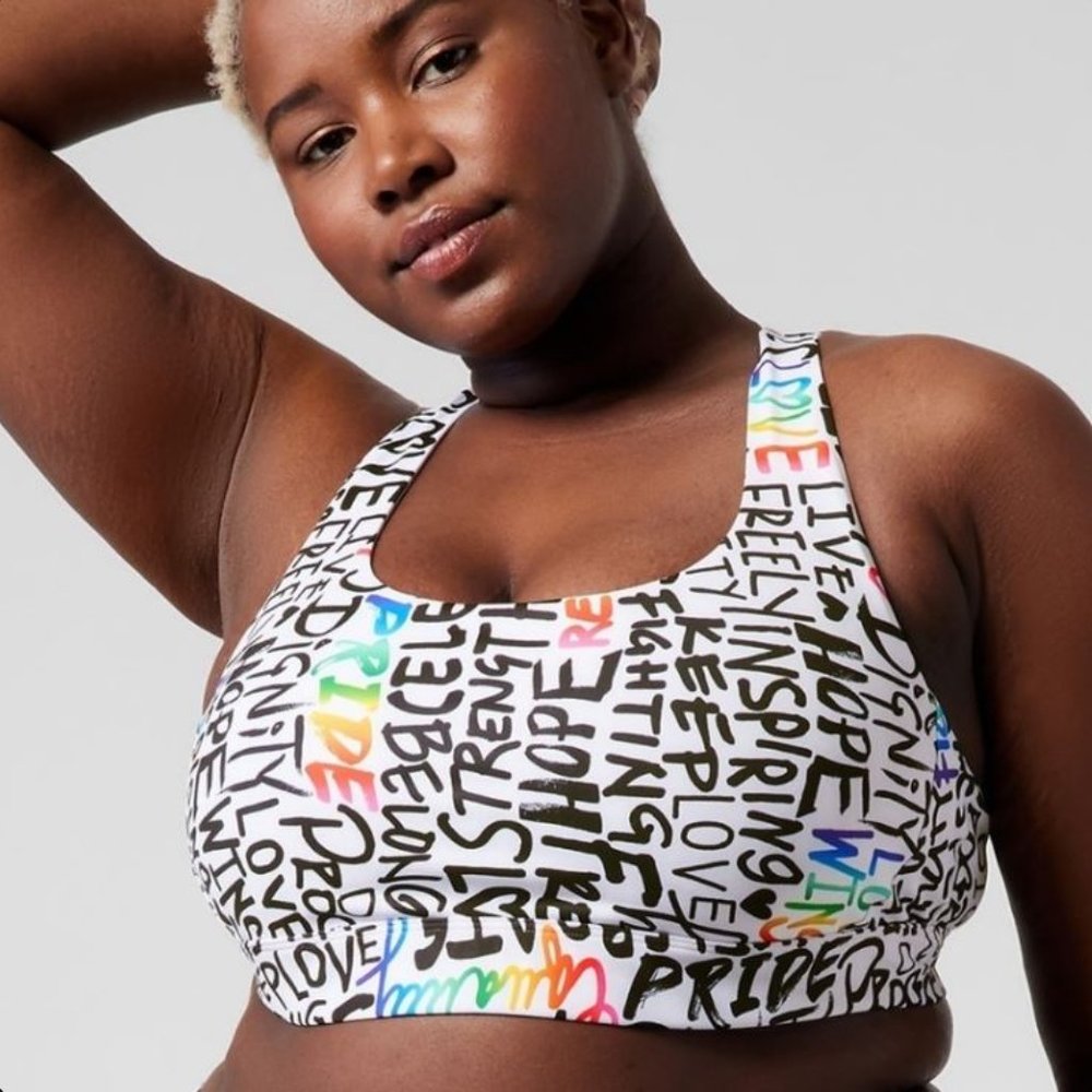 Ultimate PRIDE Bra XXS, XS, S, M Active D-DD+ Equality Dignity Sport Racerback